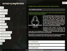Tablet Screenshot of natursymphonie.com